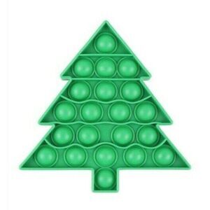 Fidget Toy Green Christmas Tree Push Pop